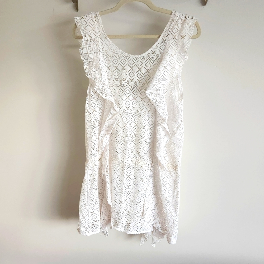 Victoria's Secret White Lace Coverup Dress
